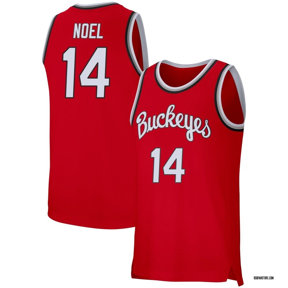 Men's Brandon Noel Ohio State Buckeyes Replica Retro Basketball Jersey - Scarlet