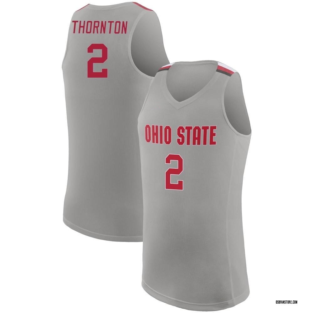 Men's Bruce Thornton Ohio State Buckeyes Replica Basketball Jersey - Gray