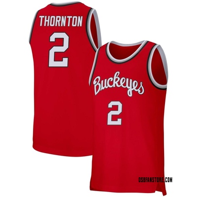Men's Bruce Thornton Ohio State Buckeyes Replica Retro Basketball Jersey - Scarlet