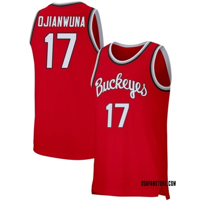 Men's Josh Ojianwuna Ohio State Buckeyes Replica Retro Basketball Jersey - Scarlet
