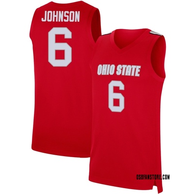 Men's Puff Johnson Ohio State Buckeyes Replica Basketball Jersey - Scarlet