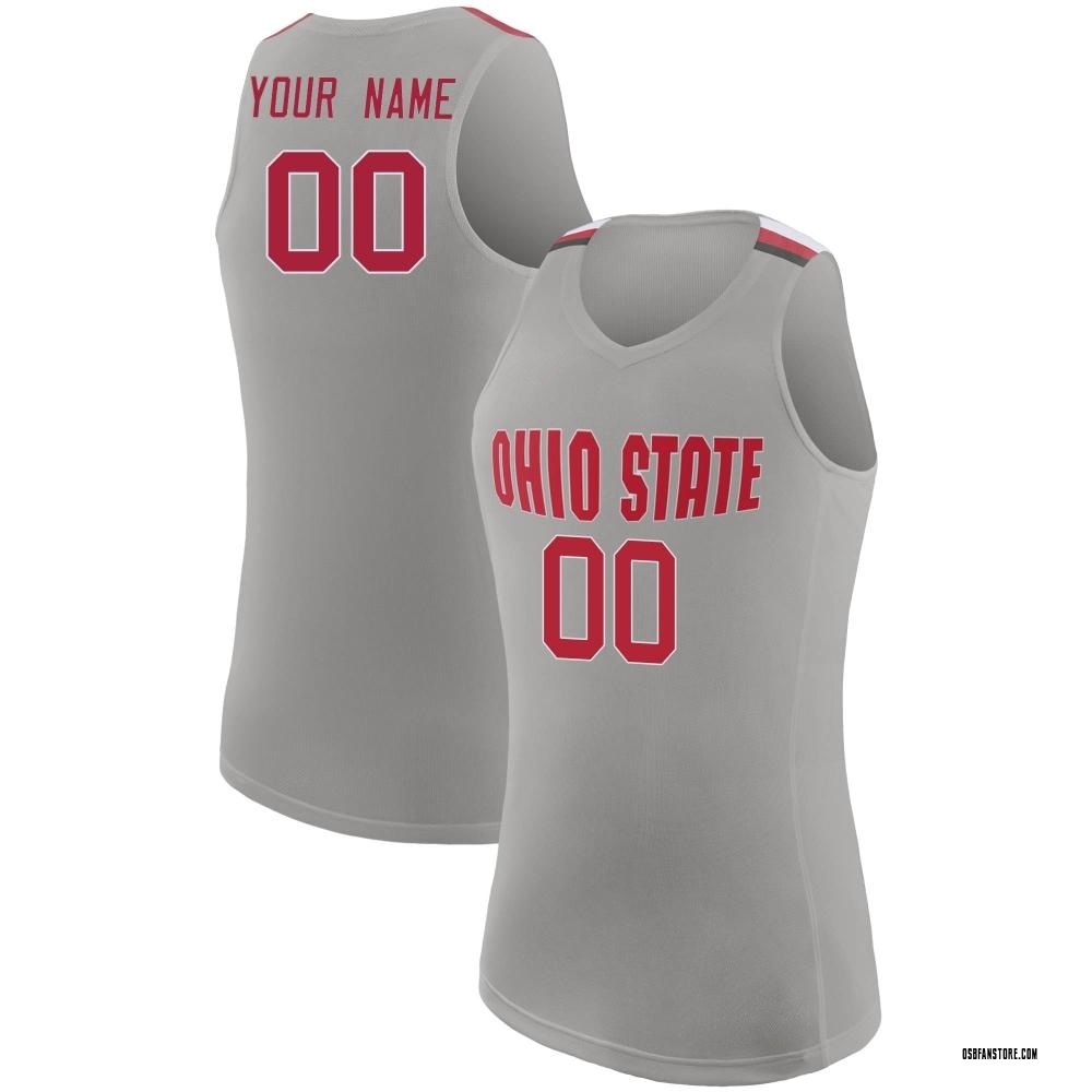 Women's Custom Ohio State Buckeyes Replica Basketball Jersey - Gray