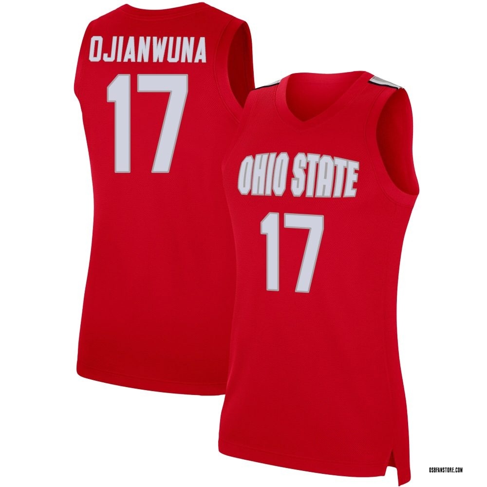 Women's Josh Ojianwuna Ohio State Buckeyes Replica Basketball Jersey - Scarlet
