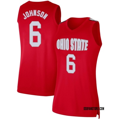 Women's Puff Johnson Ohio State Buckeyes Limited Retro Basketball Jersey - Scarlet