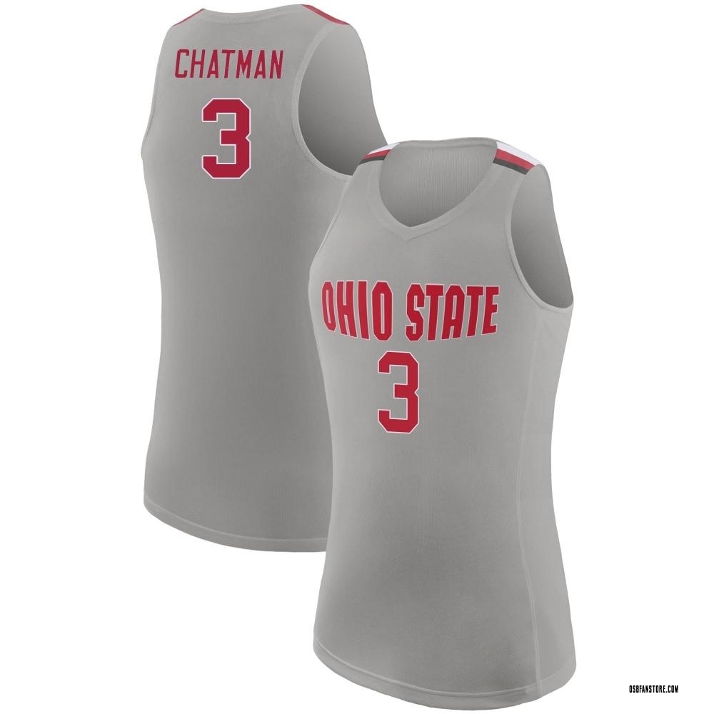 Women's Taison Chatman Ohio State Buckeyes Replica Basketball Jersey - Gray