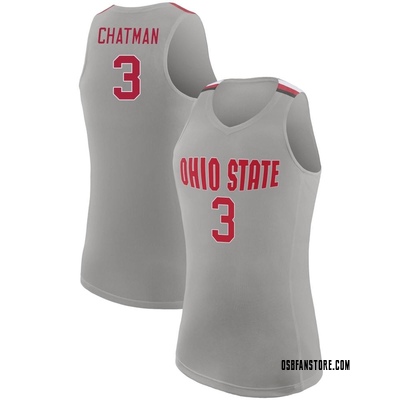 Women's Taison Chatman Ohio State Buckeyes Replica Basketball Jersey - Gray