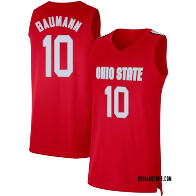 Youth Colby Baumann Ohio State Buckeyes Limited Retro Basketball Jersey - Scarlet