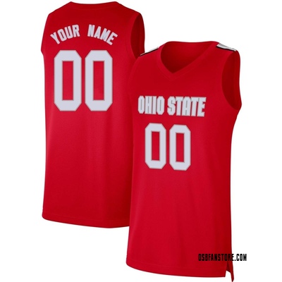 Youth Custom Ohio State Buckeyes Limited Retro Basketball Jersey - Scarlet