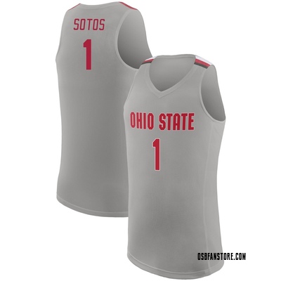 Youth Jimmy Sotos Ohio State Buckeyes Replica Basketball Jersey - Gray