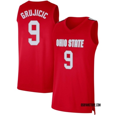 Youth Mathieu Grujicic Ohio State Buckeyes Limited Retro Basketball Jersey - Scarlet