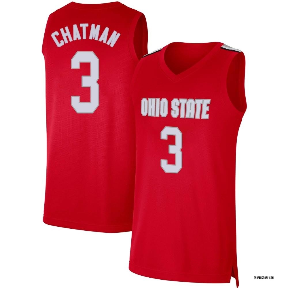 Youth Taison Chatman Ohio State Buckeyes Limited Retro Basketball Jersey - Scarlet